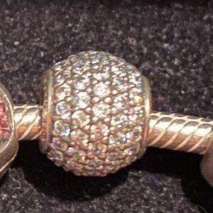 Pandora Sterling Silver Pave Lights Charm